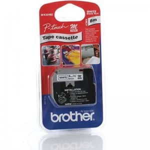 Image of Brother MK221BZ Laminated Tape Black on White