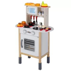Image of Play Kitchen Wood incl. 35 Accessories Height-adjustable