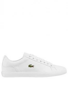 Image of Lacoste Lerond Canvas Trainers - White, Size 7, Men