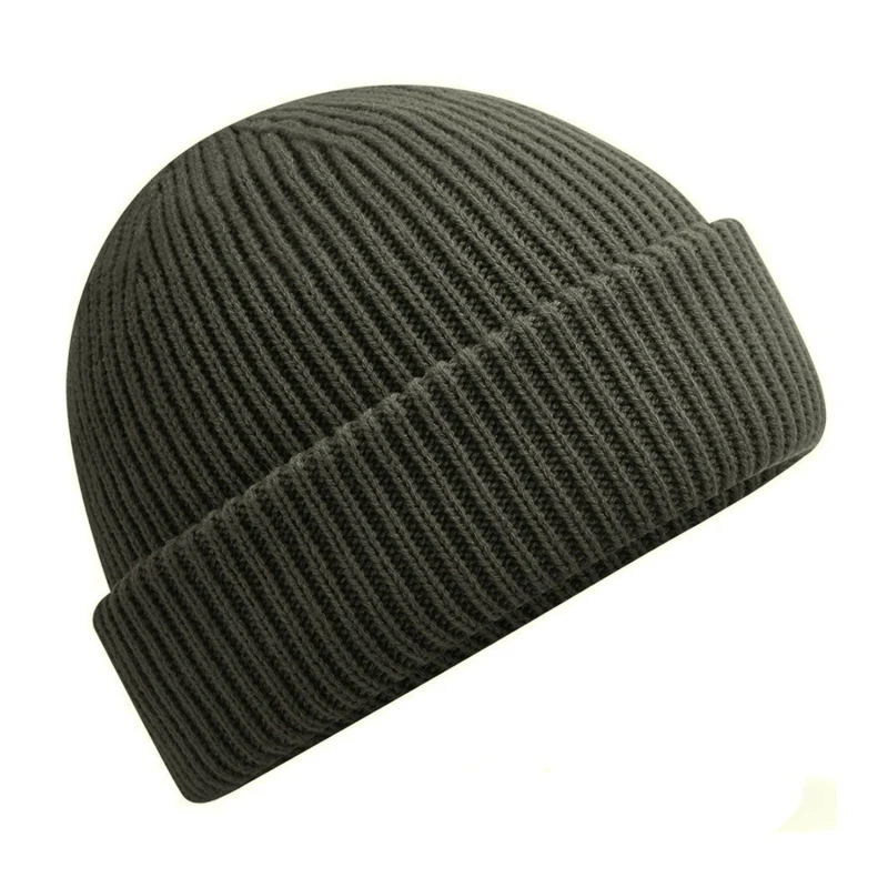Image of Beechfield Beechfield Men Wind Resistant Beanie in Dark Olive Dark Olive One Size Male 5059958464094