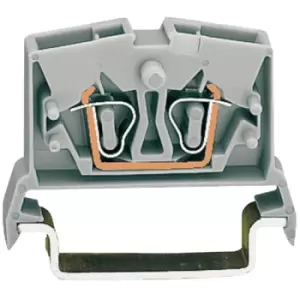 Image of WAGO 264-711 2 Conductor 24A Miniature Through Terminal Block Grey