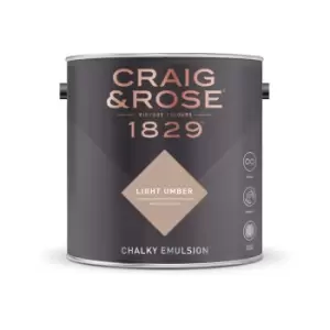 Image of Craig & Rose Chalky Emulsion Light Umber - 5L