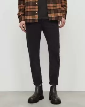 Image of AllSaints Jack Cropped Tapered Corduroy Jeans