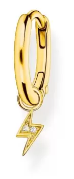 Image of Thomas Sabo CR705-414-14 Gold Plated Single Hoop Earring Jewellery