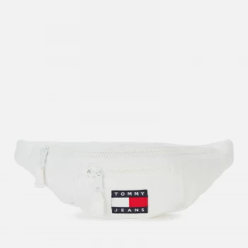 Image of Tommy Jeans Mens Heritage Canvas Bumbag - White
