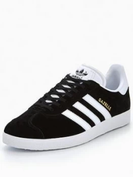 Image of adidas Originals Gazelle OG Trainers - Black/White, Size 6, Men