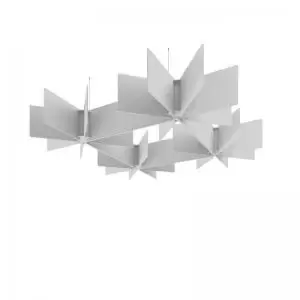 Image of Piano Scales acoustic suspended ceiling raft in silver grey 1750 x