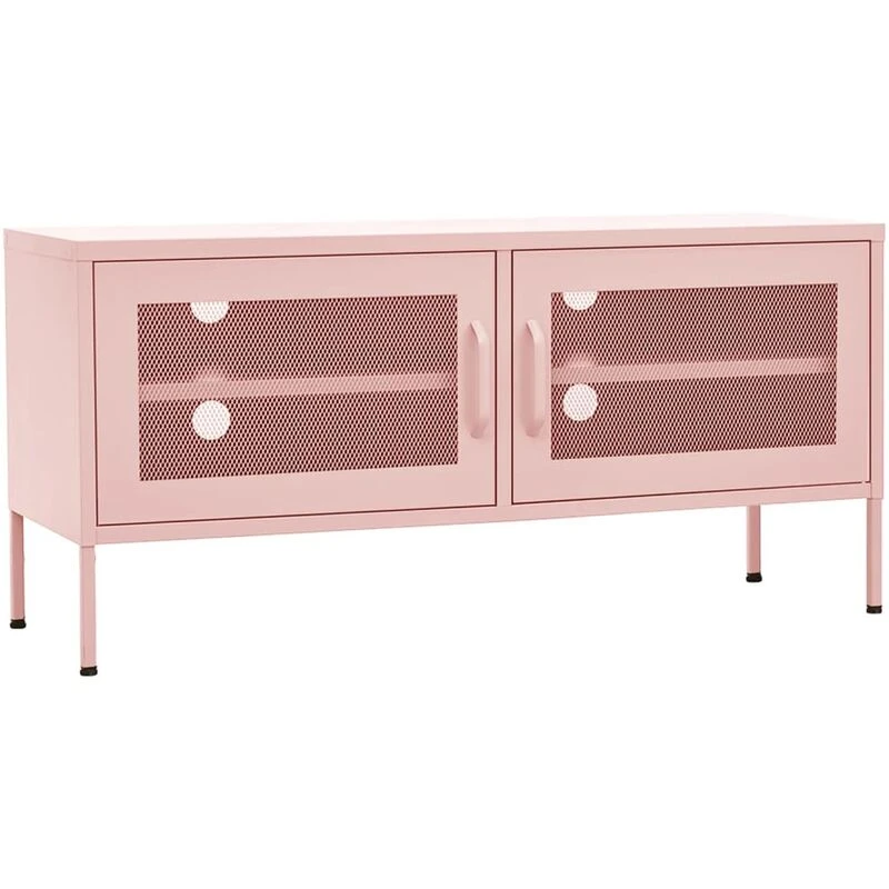 Image of VIDAXL Vidaxl - tv Cabinet Pink 105x35x50cm Steel 8720286565506