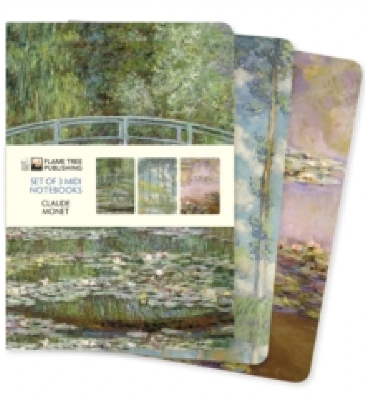 Image of Claude Monet Set of 3 Midi Notebooks Notebook / blank book