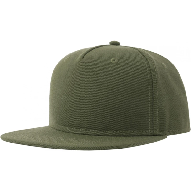 Image of Atlantis Atlantis Men 5 Panel Snapback Baseball Cap in Olive Olive One Size Male 5063703623698
