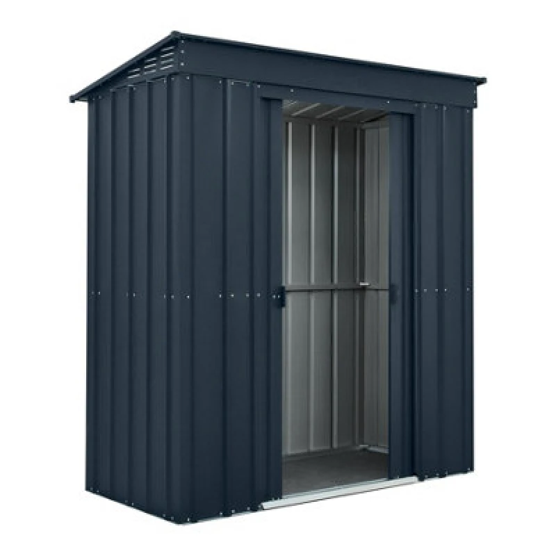 Image of Mercia Globel 6 x 3 Pent Grey Metal Shed, Grey ESDXL20MET223