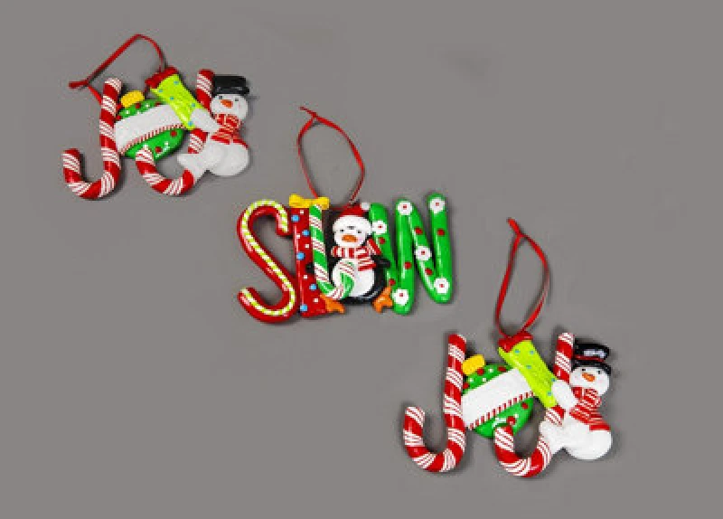 Image of Shatchi Christmas Tree Hanging Decorations 3Pcs Snow Joy Noel Multi