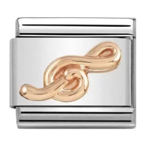Image of Nomination CLASSIC Rose Gold Treble Clef Charm 430106/13