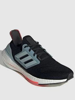 Image of adidas Ultraboost 22 Running Shoes - Black/Grey, Size 7, Men