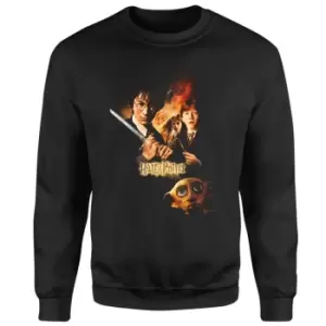 Image of Harry Potter Chamber Of Secrets Sweatshirt - Black - M - Black