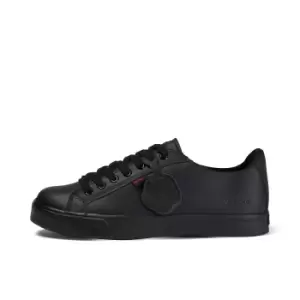 Image of Kickers Youth Tovni Lacer Leather Shoes - Black - 5