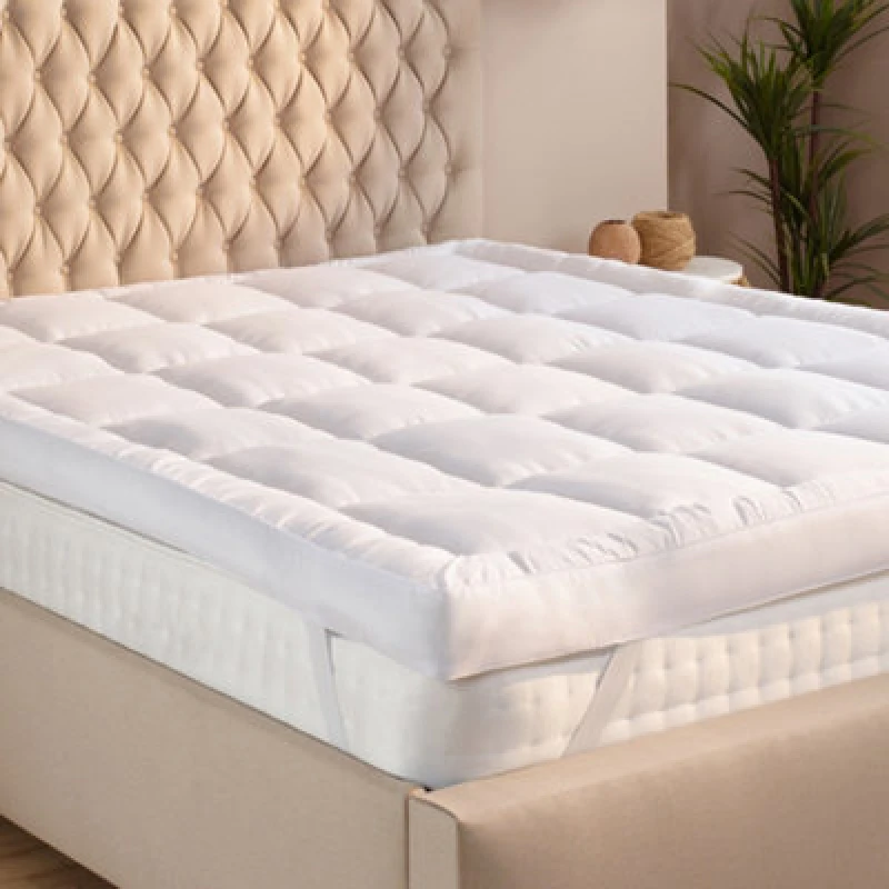 Image of Slumberdown Sleep Soundly Extra Deep 10cm Mattress Topper White