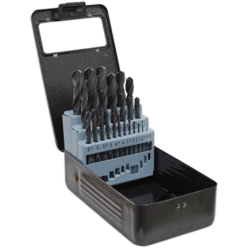 Image of Sealey 25 Piece HSS Drill Bit Set