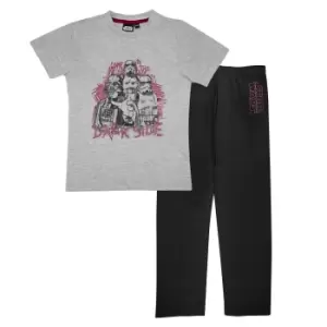 Image of Star Wars Boys Dark Side Darth Vader Pyjama Set (5-6 Years) (Black/Heather Grey)