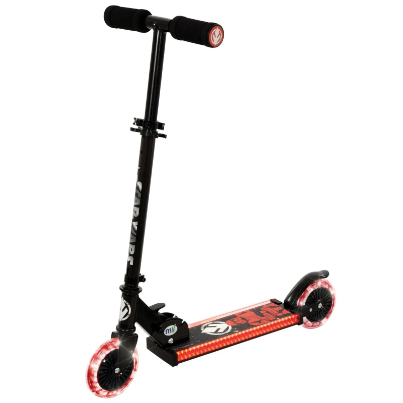 Image of Star Wars Dark Side Light Up Folding Scooter Multicoloured unisex One Size