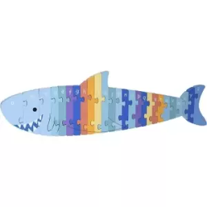 Image of Orange Tree Toys Shark 26 Piece Alphabet Puzzle