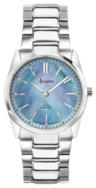 Image of Accurist 74016 Everyday Solar (30mm) Blue Mother of Pearl Watch