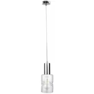Image of Netlighting Cross Slim Pendant Ceiling Light Silver, 10cm, 1x E27