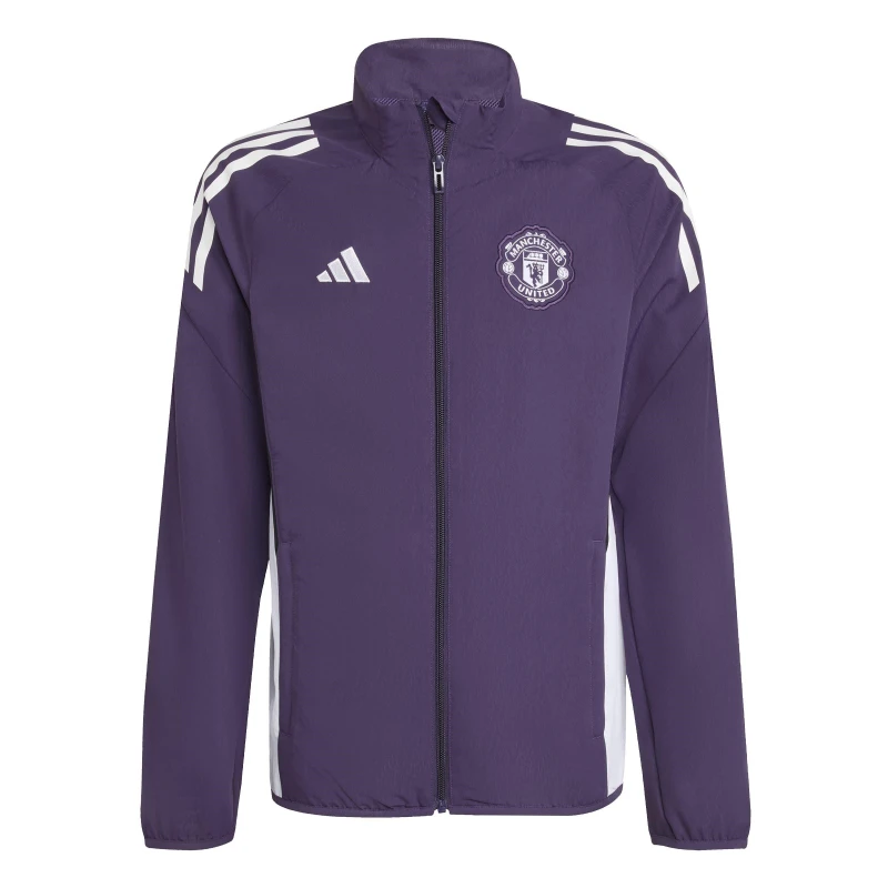 Image of adidas Manchester United Pre Match Jacket 2025 2026 Juniors Red male 7-8 Years