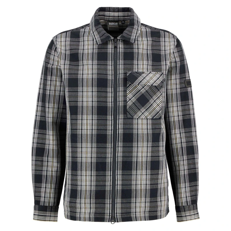 Image of Barbour International Mens Seafileld Overshirt Black BK11 male M