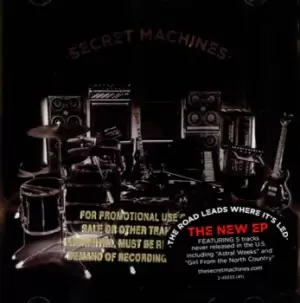 Image of Secret Machines The Road Leads Where It's LED - Gold Promo Stamped 2005 USA CD album 49333-2