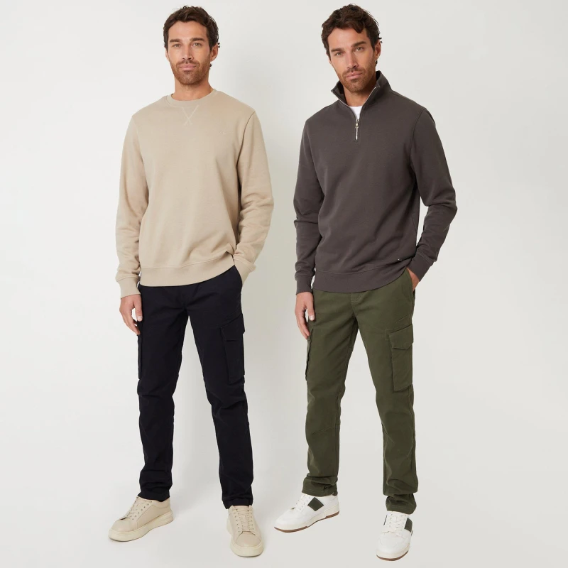 Image of Threadbare Trsr Nvk 2PK - Black L