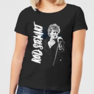 Image of Rod Stewart Poster Womens T-Shirt - Black