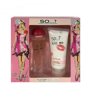 Image of So...? Kiss Me 50ml Eau de Toilette& Body Lotion 100ml Gift Set