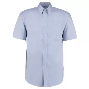 Image of Kustom Kit Mens Short Sleeve Corporate Oxford Shirt (22inch) (Charcoal)