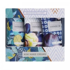 Image of Heathcote & Ivory Vintage & Co Mini Hand Cream Set 30ml
