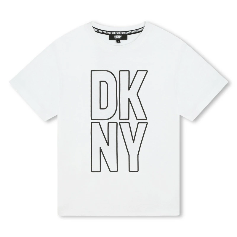 Image of DKNY Logo T-Shirt - White White One Size