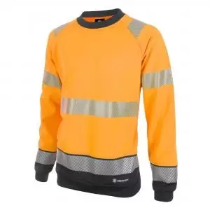 Image of Beeswift High Visibility Two Tone Sweatshirt Orange Black M