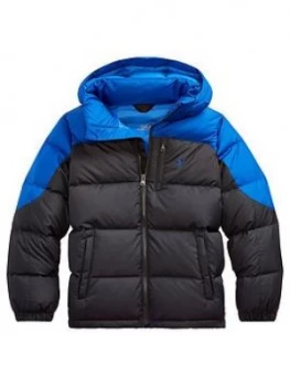 Image of Ralph Lauren Boys Colourblock Padded Jacket - Black