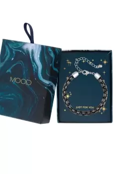 Image of Hematite Black Diamond Tube Bracelet - Gift Boxed