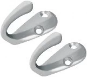 Image of Wickes One Prong Hook - Satin Nickel Pack of 2