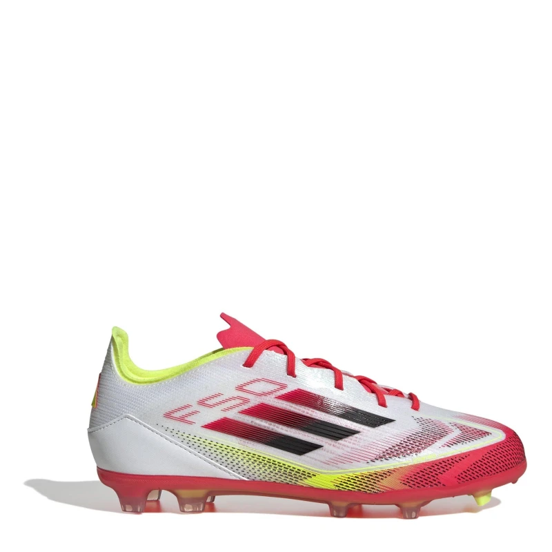 Image of adidas F50 Elite Childrens Firm Ground Football Boots White/Red male C10 (28)
