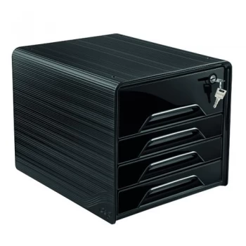Image of CEP Smoove Secure 4 Drawer Module with Lock Black 7-311S Black