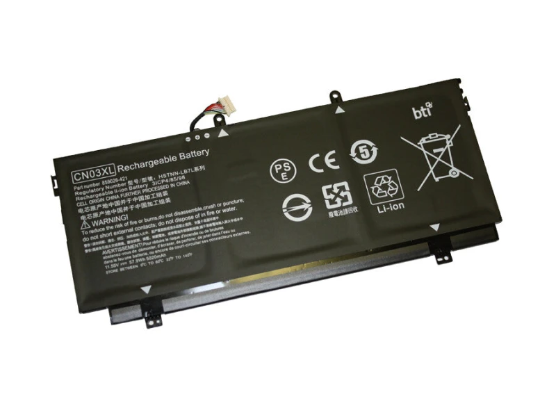 Image of BTI BTI 901308-421 compatible 57.9Wh 3-cell battery for HP Envy 13-AB 901308-421-BTI