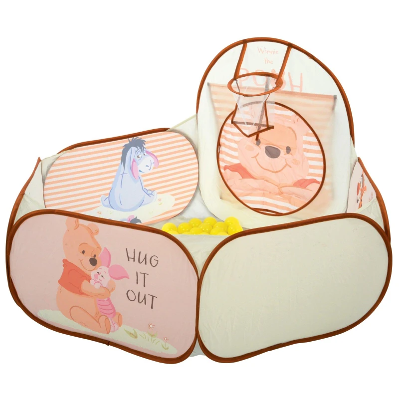 Image of Jack Stonehouse Winnie The Pooh Disney Quick Up Activity Ball Pit With 20 Balls