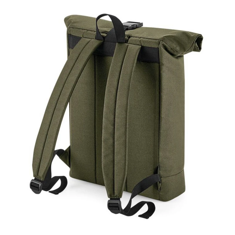 Image of Bagbase Mens Roll Top Backpack in Green Green Male