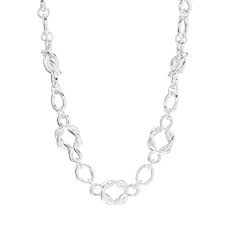 Image of Mood Silver Plated Knot Chain Necklace