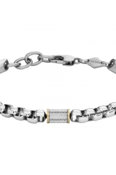 Image of Gents Fossil Jewellery All Stacked Up Bracelet JF04138998