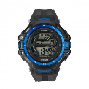Image of Sekonda Lcd Chronograph Watch - 1520 - black