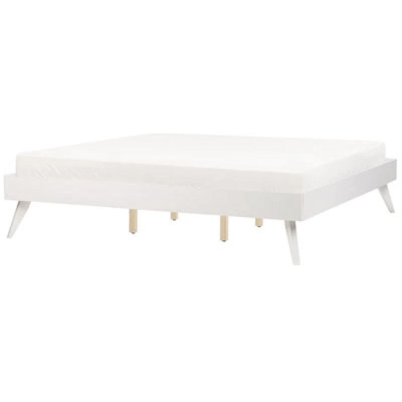Image of Beliani Bed Without Headboard Berric 180 X 200 Cm (Eu Super King) White