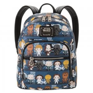 Image of Loungefly Star Wars Chibi Mini Pu Backpack